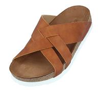 HAFLINGER Bio BO Pantolette Unisex Leder Braun (Country Karamell 1653), Gr 39