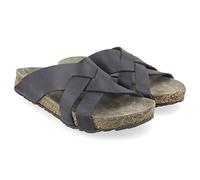 HAFLINGER Bio BO Pantolette Unisex Leder Graphit (2705), Gr 46
