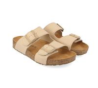 Hausschuh HAFLINGER "Haflinger Hausschuhe Leder", Herren, Gr. 40, creme, Leder, Schuhe Hausschuh (54753300-40) creme