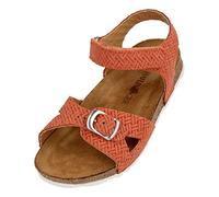 HAFLINGER Bio Fritzi Leder Pantolette Sandale Kinder Unisex (Braided Zimt 1676), Gr 30