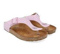 HAFLINGER Bio Memphis Pantolette Zehentrenner Unisex Leder (Orchidee 1768), Gr 41