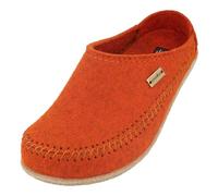 HAFLINGER Blizzard Credo Filz Pantoffel mit Gummisohle Hausschuh Rost, Gr. 45