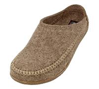 HAFLINGER Blizzard Credo Filz Pantoffel mit Gummisohle Hausschuh Torf, Gr. 40