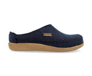 Haflinger - Blizzard Credo - Unisex Filz-Pantoffeln - Dunkelblau (Kapitän), Gr. 45