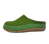 HAFLINGER Damen Pantoffel Herren Filz Hausschuh Blizzard Skane 718025, Größe:42 EU, Farbe:Grün