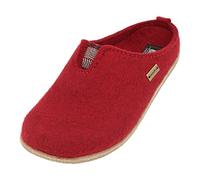 HAFLINGER Blizzard Visby Filzpantoffel Hausschuh Gummisohle Rot (Rubin 211), Gr. 41