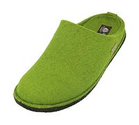HAFLINGER Damen Hausschuh Herren Pantoffel Filz Komfortweite Flair Soft 311010, Größe:48 EU, Farbe:Grün