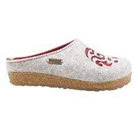 HAFLINGER Damen Hausschuh Pantoffel Grizzly Dream 711057-3, Größe:41 EU, Farbe:Grau