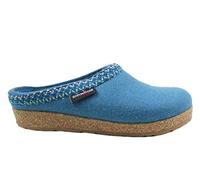 HAFLINGER Damen Hausschuh Pantoffel Grizzly Zigzag 711053, Größe:40 EU, Farbe:Türkis