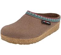 HAFLINGER Damen Hausschuh Pantoffel Wollfilz Grizzly Franzl 711001, Größe:37 EU, Farbe:Grau