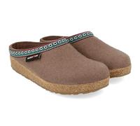 HAFLINGER Damen Hausschuh Pantoffel Wollfilz Grizzly Franzl 711001, Größe:38 EU, Farbe:Grau