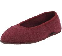 HAFLINGER Damen Hausschuh Slipper Ballerina Filz Marina 621306, Größe:42 EU, Farbe:Rot