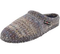 HAFLINGER Damen Hausschuh Strick Walktoffel aus Reiner Schurwolle Tricoté 612085, Größe:37 EU, Farbe:Blau