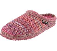 HAFLINGER Damen Hausschuh Strick Walktoffel aus Reiner Schurwolle Tricoté 612085, Größe:40 EU, Farbe:Pink