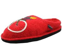 HAFLINGER Damen Hausschuhe Pantoffeln Flair Radl 313060, Größe:37 EU, Farbe:Rot