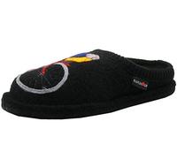 HAFLINGER Damen Hausschuhe Pantoffeln Flair Radl 313060, Größe:37 EU, Farbe:Schwarz