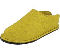 HAFLINGER Damen Herren Hausschuh Pantoffel Flair Smily Schurwolle 311013-0, Größe:38 EU, Farbe:Gelb
