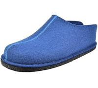 HAFLINGER Damen Herren Hausschuh Pantoffel Flair Smily Schurwolle 311013-0, Größe:45 EU, Farbe:Blau
