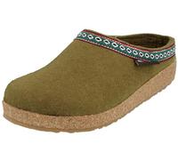 HAFLINGER Damen Herren Pantoffel Filz mit Azteken Muster Grizzly Franzl 711001