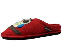 HAFLINGER Damen Pantoffel flach Filz Hausschuh AR Olivia 313052, Größe:41 EU, Farbe:Rot