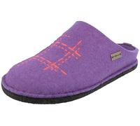 HAFLINGER Damen Pantoffel Hausschuh Filz Flair Crossroad 314038, Größe:38 EU, Farbe:Lila