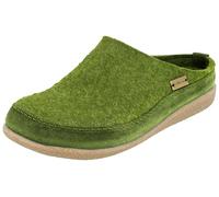 HAFLINGER Damen Pantoffel Herren Filz Hausschuh Blizzard Skane 718025, Größe:42 EU, Farbe:Grün