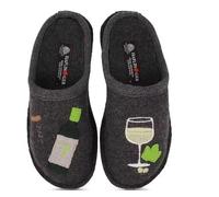 HAFLINGER Damen Wine Time Slipper, GRAU, 36 EU