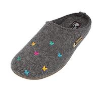 Haflinger - Women's Everest Farfalline - Hüttenschuhe, Gr. 42, grau (Anthracite)