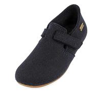 HAFLINGER Everest Focus Filzpantoffel mit verstellbarem Riemen Mittelblau, Gr. 36