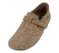 HAFLINGER Everest Focus Filzpantoffel mit verstellbarem Riemen Torf, Gr. 44