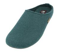 HAFLINGER Everest Fundus Filzpantoffeln im schlichten Design Piniengrün, Gr. 43