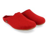 HAFLINGER Everest Fundus Filzpantoffeln im schlichten Design Rubin, Gr. 43