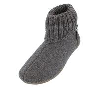 HAFLINGER Everest Karlo Filzpantoffeln im schlichten Design Grau (Anthrazit 04), Gr. 37