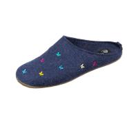 Haflinger Damen Everest Farfalline Pantoffeln, Blau (Jeans 72), 39 EU