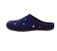 Haflinger Damen Everest Farfalline Pantoffeln, Blau (Jeans 72), 38 EU