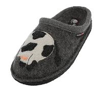 HAFLINGER Flair Molly Wollwalk Pantoffel Hausschuh Kuhmotiv (Anthrazit 4) Gr. 39