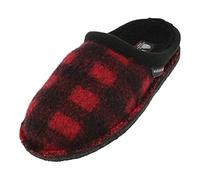 HAFLINGER Flair Plaid Pantoffeln gewalkte Wolle paprika, Gr. 36
