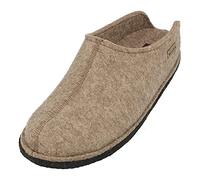 HAFLINGER Flair Smily Filzpantoffeln aus Wollfilz Hausschuh Torf, Gr. 46