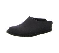 HAFLINGER Flair Smily Filzpantoffeln aus Wollfilz Hausschuh Schwarz, Gr. 43