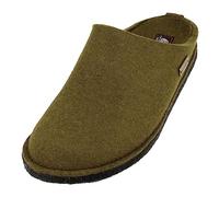 HAFLINGER Flair Soft Filzpantoffeln aus Wollfilz Hausschuh Olivgrün (116) Gr. 50