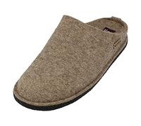 HAFLINGER Flair Soft Filzpantoffeln aus Wollfilz Hausschuh Torf, Gr. 42