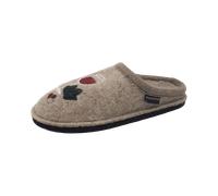 Hausschuh HAFLINGER "Haflinger Hausschuhe Wolle", Herren, Gr. 44, beige, Textil, casual, Schuhe (59492451-44) beige