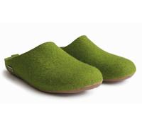 HAFLINGER Everest Fundus Filzpantoffeln im schlichten Design Grasgrün, Gr. 39