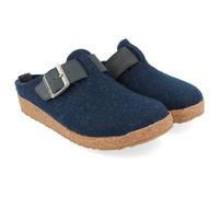 Haflinger - Grizzly Chicago - Hausschuhe, Gr. 46, blau (Captain)