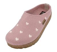 HAFLINGER Grizzly Cuoricini Filzpantoffel Herz Hausschuh Kork (Rosenholz 83), Gr 40
