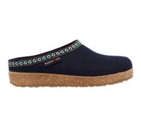 Haflinger - Grizzly Franzl - Unisex Filz-Pantoffel - Mittelblau, Gr. 36