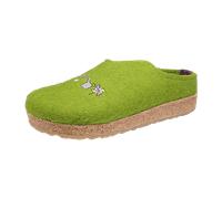 Haflinger Grizzly Gartenglück 741047-36 Grasgrün - Hüttenschuh - Haus - hüttenschuhe Damen Hausschuhe, Grün für Damen, grün, Größe 38 EU