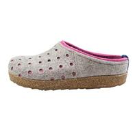 HAFLINGER Grizzly Holly Filzpantoffel Hausschuh Filzclog Grau (Steingraumeliert 384), Gr. 42