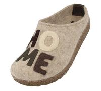 HAFLINGER Grizzly Home Filzpantoffel Hausschuh Filzclog mit Home Schriftzug unisex