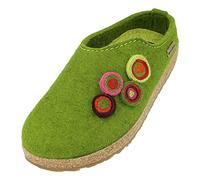 Haflinger Grizzly Kanon Damen Pantoffel in Grün, Größe 40